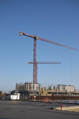 Kopenhag, Danimarka - 11 Ekim 2018 : Yeni Kastrup Yat Limanı Manzarası