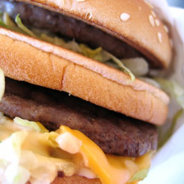 Çedar peynirli peynirli hamburger sandviç 