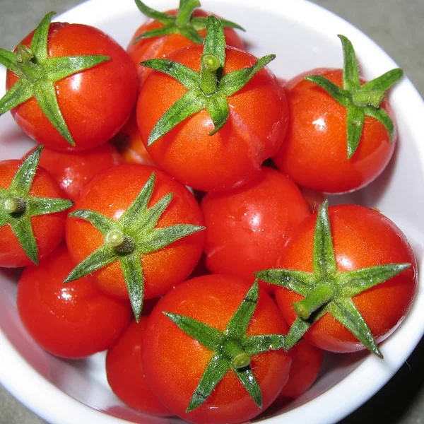 Tomates Cerises Mûres Fermer — Photo