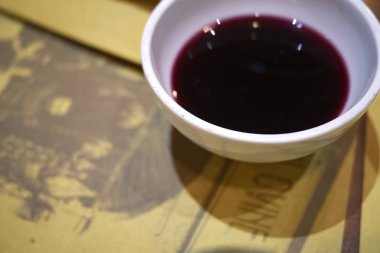 Milano, İtalya - 16 Eylül 2017 : Lambrusco şarap
