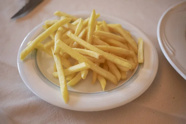 Pommes Frites Som Tillbehör — Stockfoto