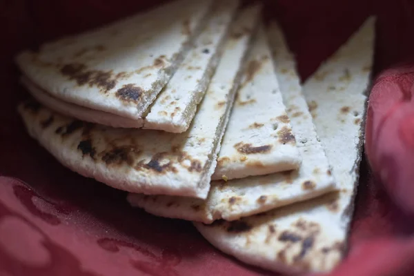 Piadina Romagnola Una Canasta — Foto de Stock