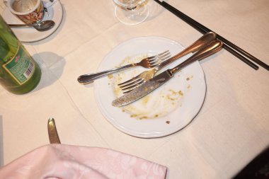 Milano, İtalya - 01 Kasım 2017 : Bitmiş plaka