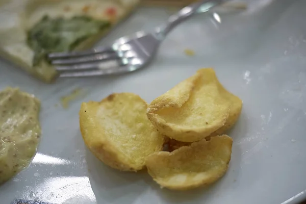 Τηγανιτές Πατάτες Παράπλευρη Παραγγελία — Φωτογραφία Αρχείου
