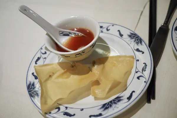 Chinesische Vorspeise Mit Würziger Sauce — Stockfoto