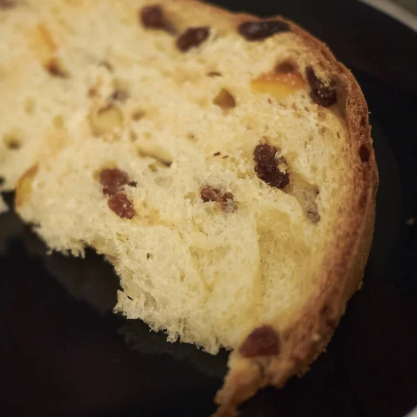 Panettone Tipico Dolce Natalizio Italiano — Foto Stock