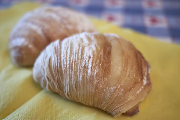 Sfogliatelle Pasta Geleneksel Napolitatlı — Stok fotoğraf