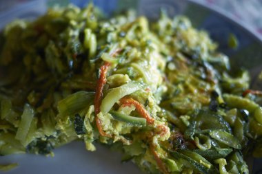 Kabak ile çırpılmış yumurta