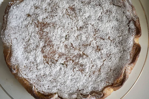 Ciasto Pastiera Włoskie Ciasto Wielkanoc — Zdjęcie stockowe