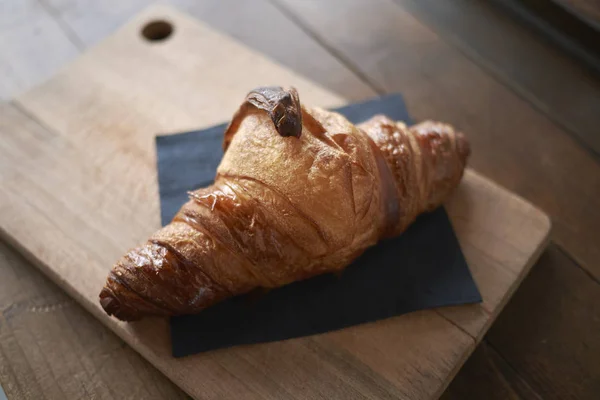 Croissant Breakfast Close — Stock Photo, Image