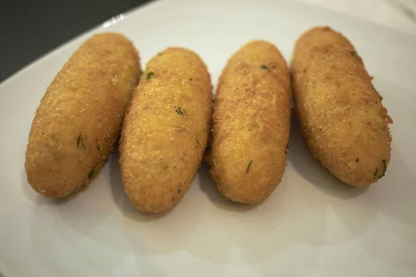 Neapolitan Potato Balls Called Crocche — Stock Photo, Image