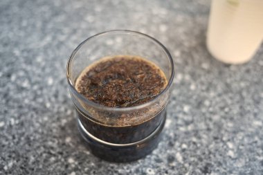 Bir barda kahve granita