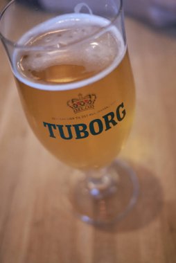 Kopenhag, Danimarka - 10 Ekim 2018 : Bir bira