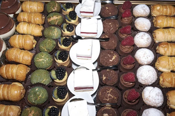 Rozmanité Italské Cukrárna Dezert — Stock fotografie