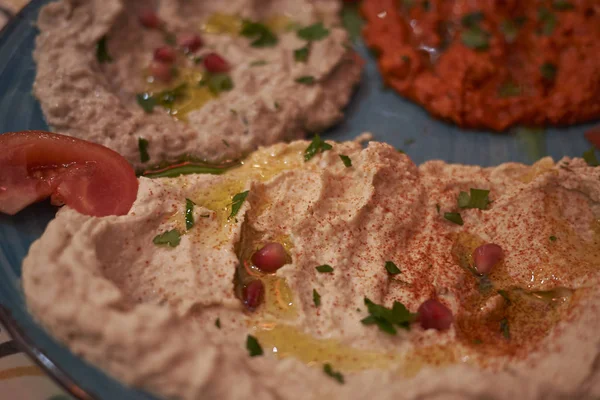 Libanese Geassorteerde Plaat Voor Lunch — Stockfoto