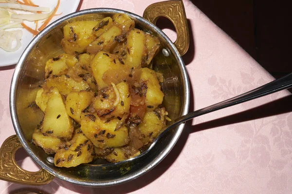 Patatas Con Comino Tazón —  Fotos de Stock