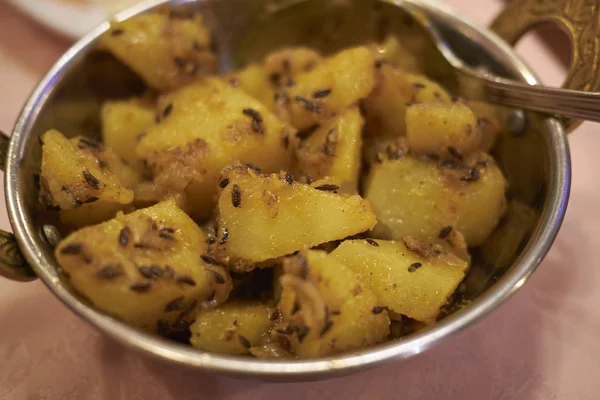 Aardappelen Met Komijn Een Kom — Stockfoto