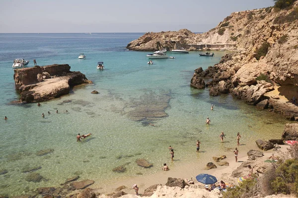 Cala Tarida Ibiza Islas Baleares Agosto 2014 Vista Cala Tarida — Foto de Stock