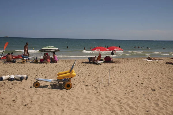 Playa Bossa Ibiza Îles Baléares 1Er Septembre 2014 Touristes Playa — Photo