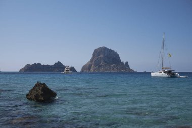 Cala d'Hort, İbiza manzarası