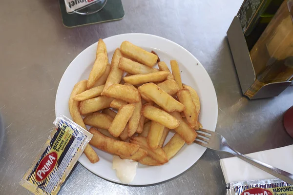 伊维萨 巴利阿里群岛 西班牙 2015年8月31日 炸薯条 — 图库照片