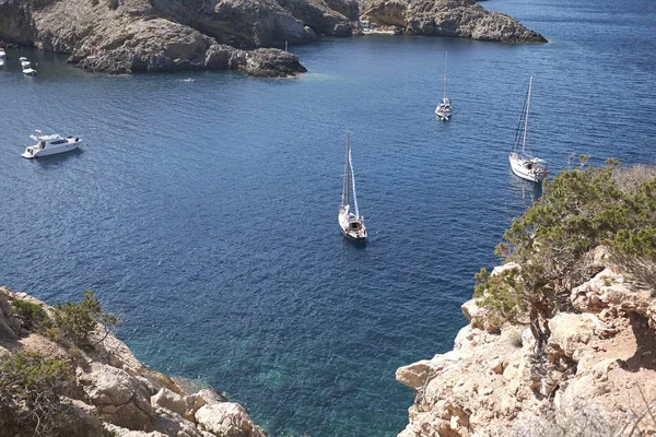 Vista de Cala Vedella, Ibiza — Foto de Stock