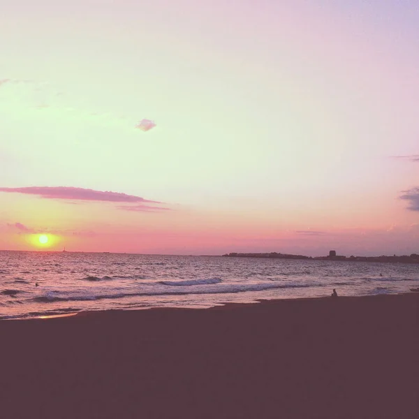 Atardecer Romántico Puglia Italia —  Fotos de Stock