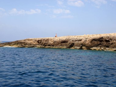 Lampedusa, İtalya - 04 Eylül 2009: Lampedusa manzara