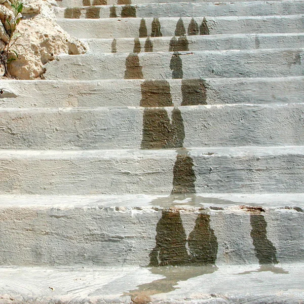 Lampedusa, Włochy-02 września 2002: schody — Zdjęcie stockowe
