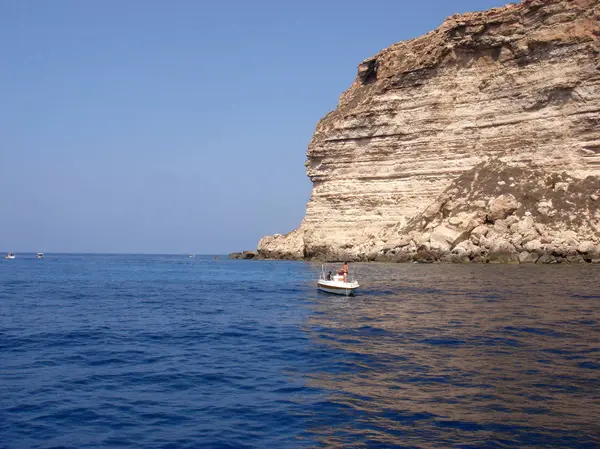 Lampedusa Włochy Września 2009 Lampedusa Krajobrazu — Zdjęcie stockowe