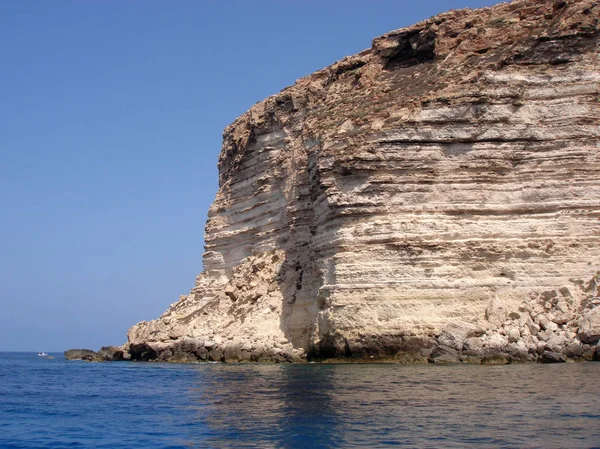 Lampedusa Italia Septiembre 2009 Lampedusa Landscape — Foto de Stock