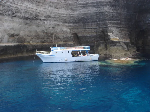 Lampedusa Sicilia Septiembre 2009 Barcos Privados Norte Isla — Foto de Stock