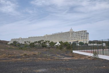 Lanzarote, İspanya - 20 Ağustos 2015 : Tatil köyü: Macha Blanca, Lanzarote