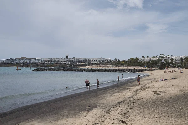 Lanzarote Španělsko Srpna 2015 Pohled Costa Teguise — Stock fotografie