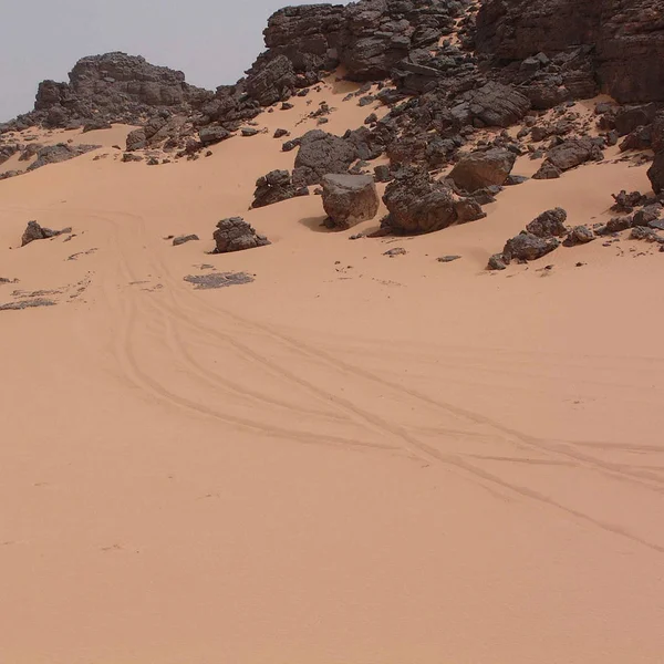 Ubari Desert Libië Mei 2002 Uitzicht Woestijn Van Ubari — Stockfoto