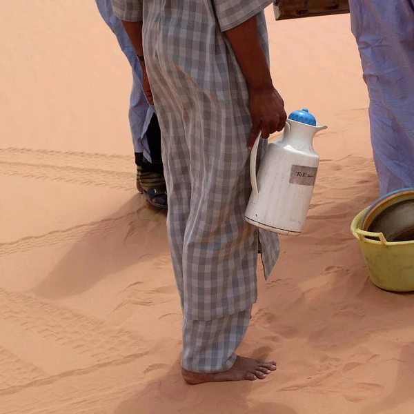 Ubari Desert Libië Mei 2002 Tuareg Sahara Woestijn — Stockfoto