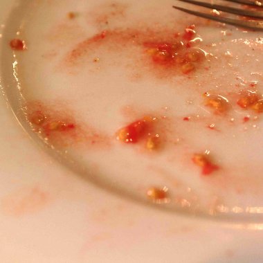 Boş bir plakanın görünümü