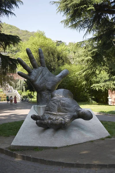 Como Italy April 2018 View Monument Caduti Servizio — Stockfoto