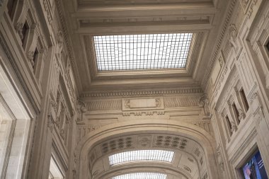 Milano, İtalya - 29 Temmuz 2017: Milan Merkez İstasyonu