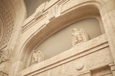 Milano, İtalya - 29 Temmuz 2017: Milan Merkez İstasyonu