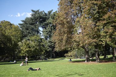 Milan, İtalya - 20 Eylül 2017 : Sempione Park