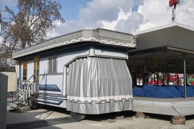 Milano, İtalya - 09 Şubat 2017 : Milano'da lunapark