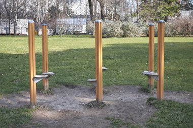 Milano, İtalya - 09 Şubat 2017 : Parktaki tüketim araçları