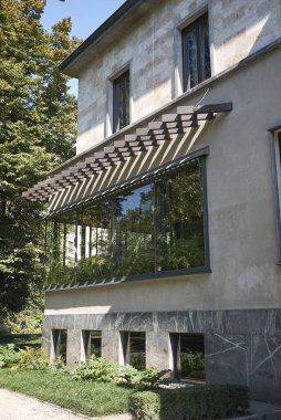 Milano, İtalya - 26 Eylül 2018 : Villa Necchi Campiglio Görünümü