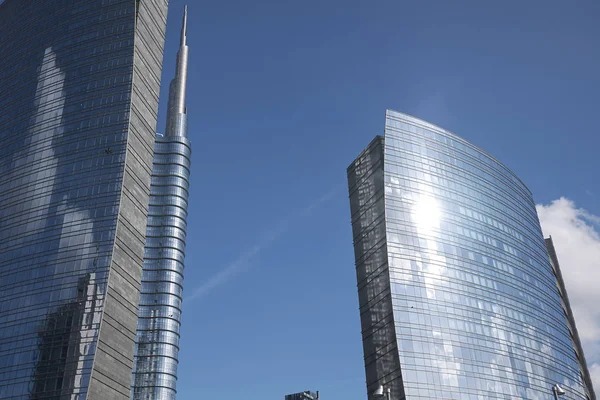 Milano Talya Mart 2018 Porta Nuova Gökdelenlerinin Görünümü — Stok fotoğraf