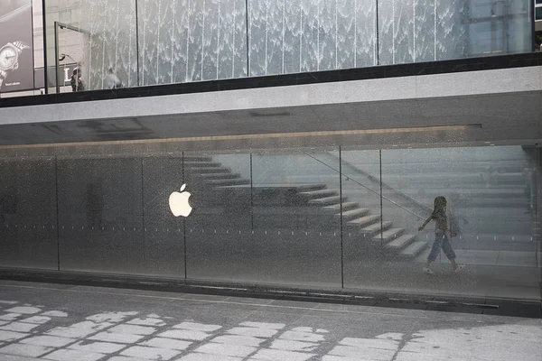 Milano Itália Setembro 2018 Nova Apple Store — Fotografia de Stock