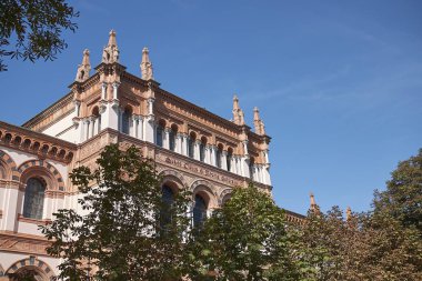 Milano, İtalya - 26 Eylül 2018 : Doğa Bilimleri Müzesi Görünümü