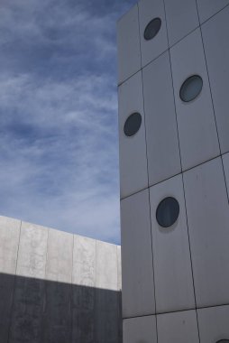 Milano, İtalya - 11 Şubat 2019 : Fiera Milano binasının görünümü