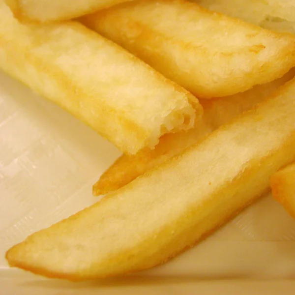 Batatas fritas fecham para o almoço — Fotografia de Stock