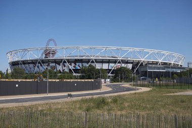 Londra, İngiltere - 25 Haziran 2018 : Londra Stadyumu Görünümü (Olimpiyat Stadyumu)